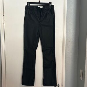Abercrombie Black Faux Leather Pants